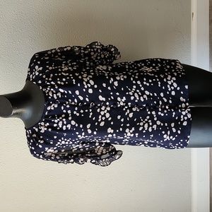 MADEWELL Memento Ruffle-Sleeve Top in Drifting Petals Size S